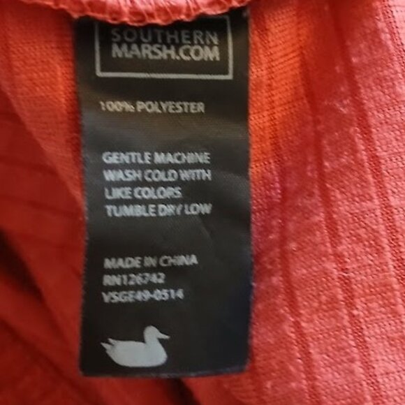 SOUTHERN MARSH FLEECE WOMENS SMALL RED WAFFLE KNIT FIELD-TEC SIZE XS - Picture 6 of 6